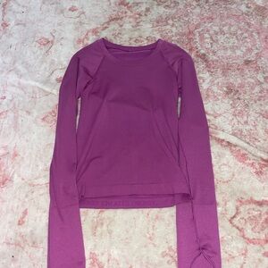 lululemon athletica Purple Long Sleeve Tee